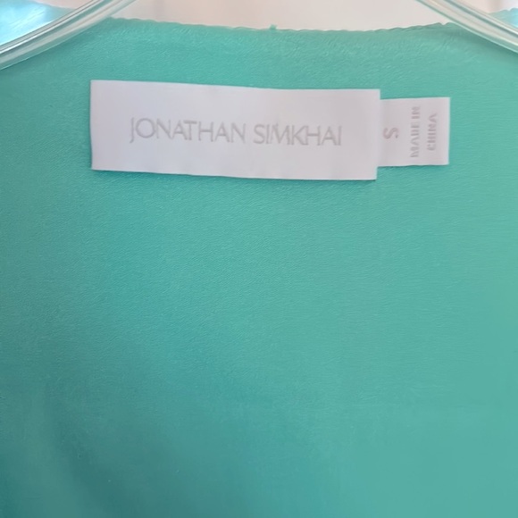 Jonathan Simkhai Londyn Mini Dress In Kiwi size small - Picture 5 of 5